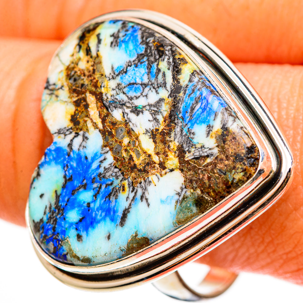 Azurite Rings handcrafted by Ana Silver Co - RING112354
