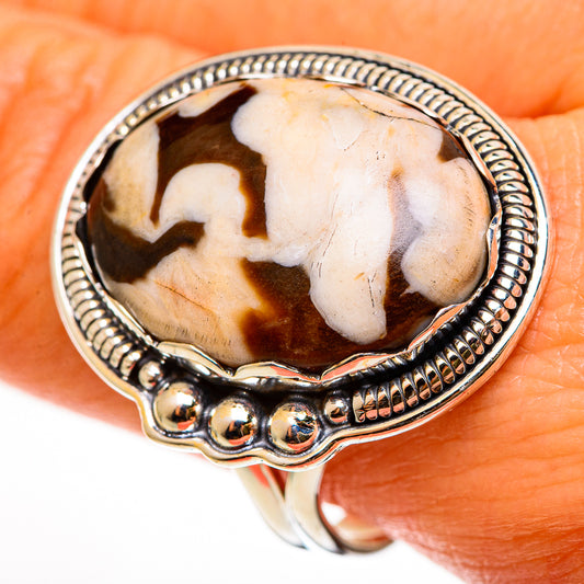 Peanut Wood Jasper Rings handcrafted by Ana Silver Co - RING112362