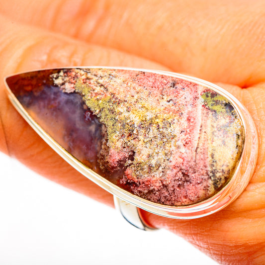 Indonesian Plume Agate Rings handcrafted by Ana Silver Co - RING112367