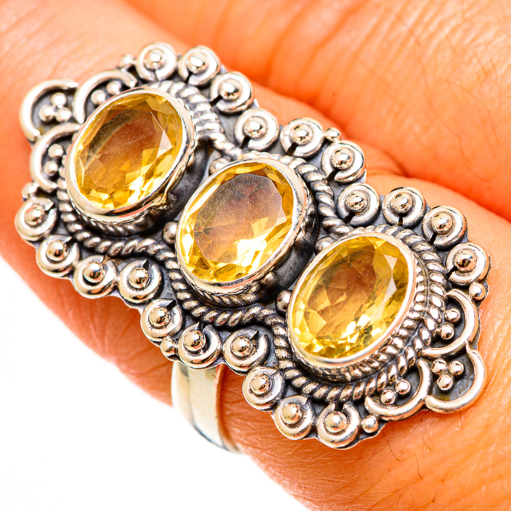 Citrine Rings handcrafted by Ana Silver Co - RING112369