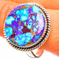 Purple Copper Composite Turquoise Rings handcrafted by Ana Silver Co - RING112375