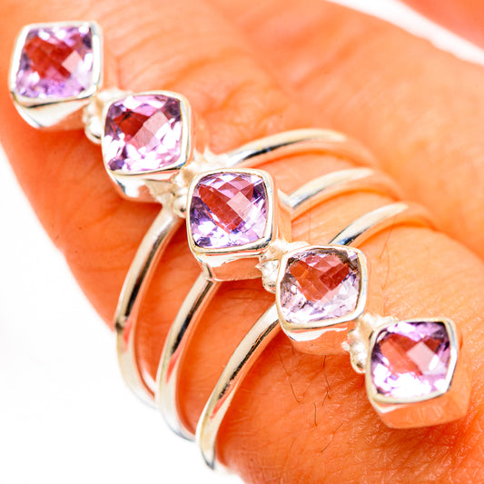 Kunzite Rings handcrafted by Ana Silver Co - RING112376