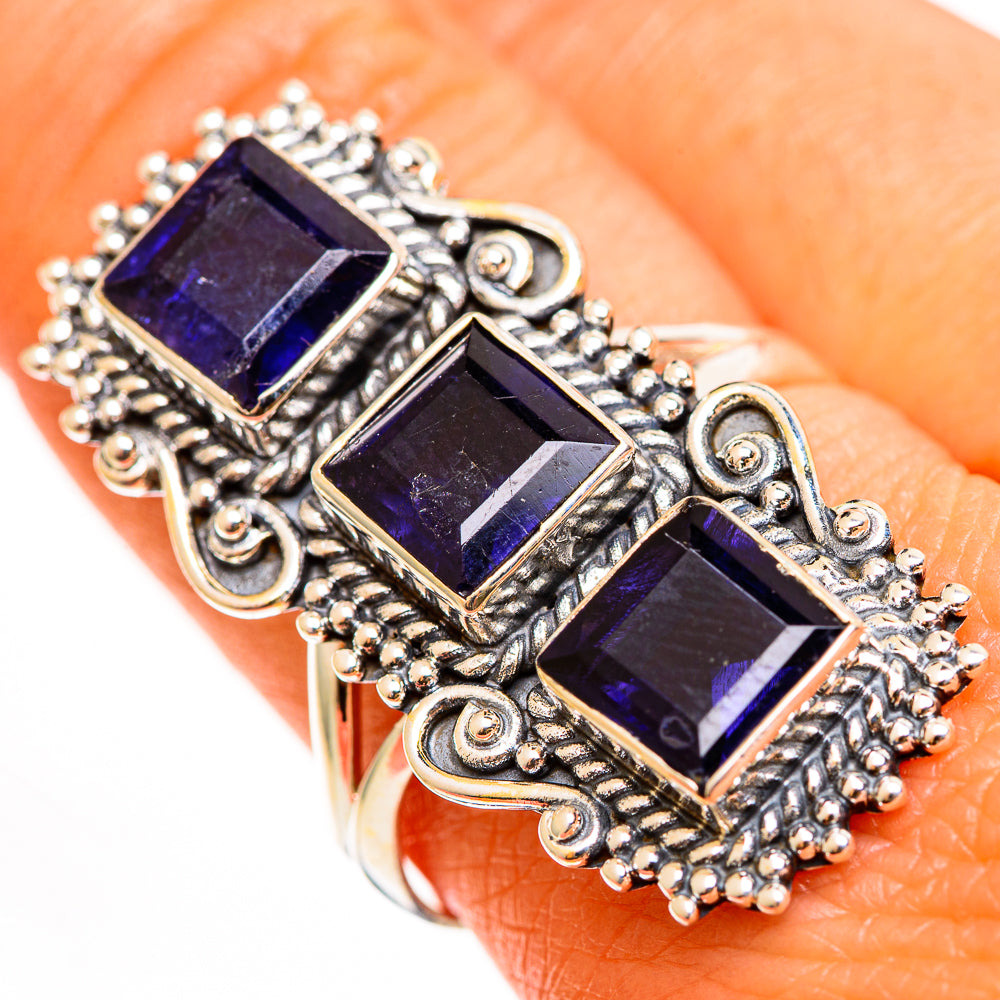 Violet Spinel Rings handcrafted by Ana Silver Co - RING112377