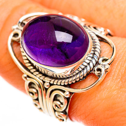 Amethyst Rings handcrafted by Ana Silver Co - RING112381