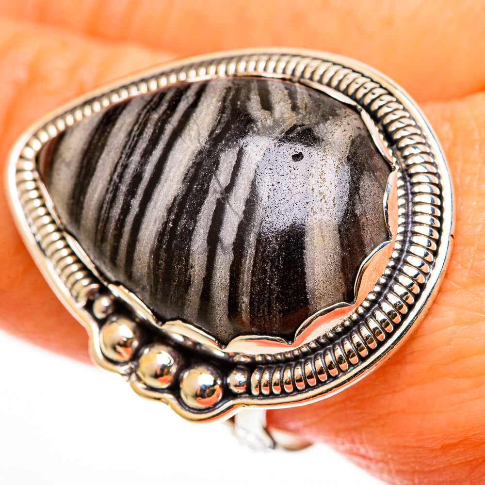 Pinolith Jasper Rings handcrafted by Ana Silver Co - RING112386
