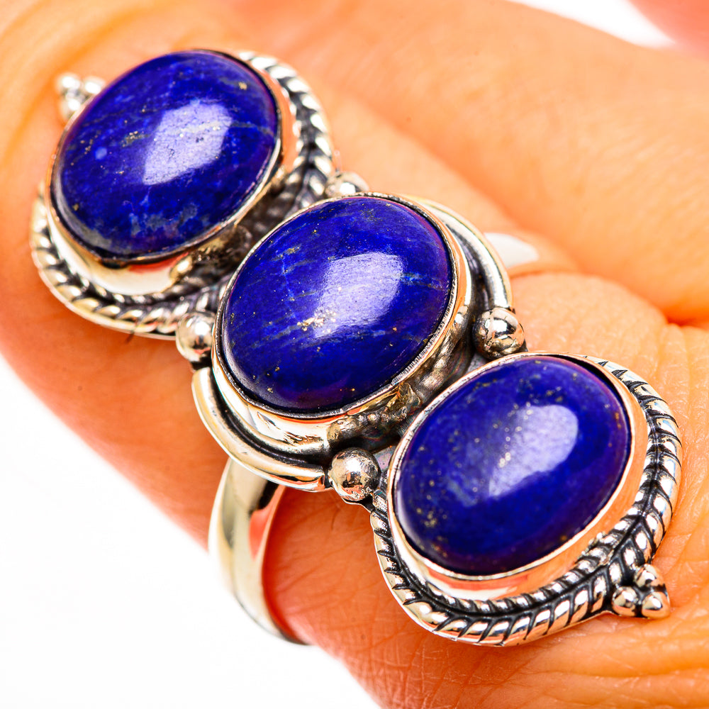 Lapis Lazuli Rings handcrafted by Ana Silver Co - RING112405