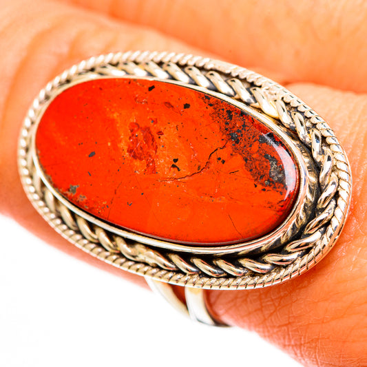 Red Jasper Rings handcrafted by Ana Silver Co - RING112413