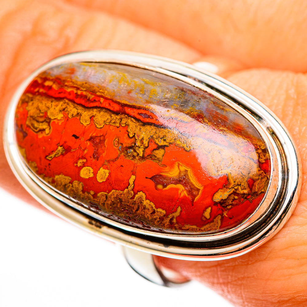 Moroccan Agate Rings handcrafted by Ana Silver Co - RING112414