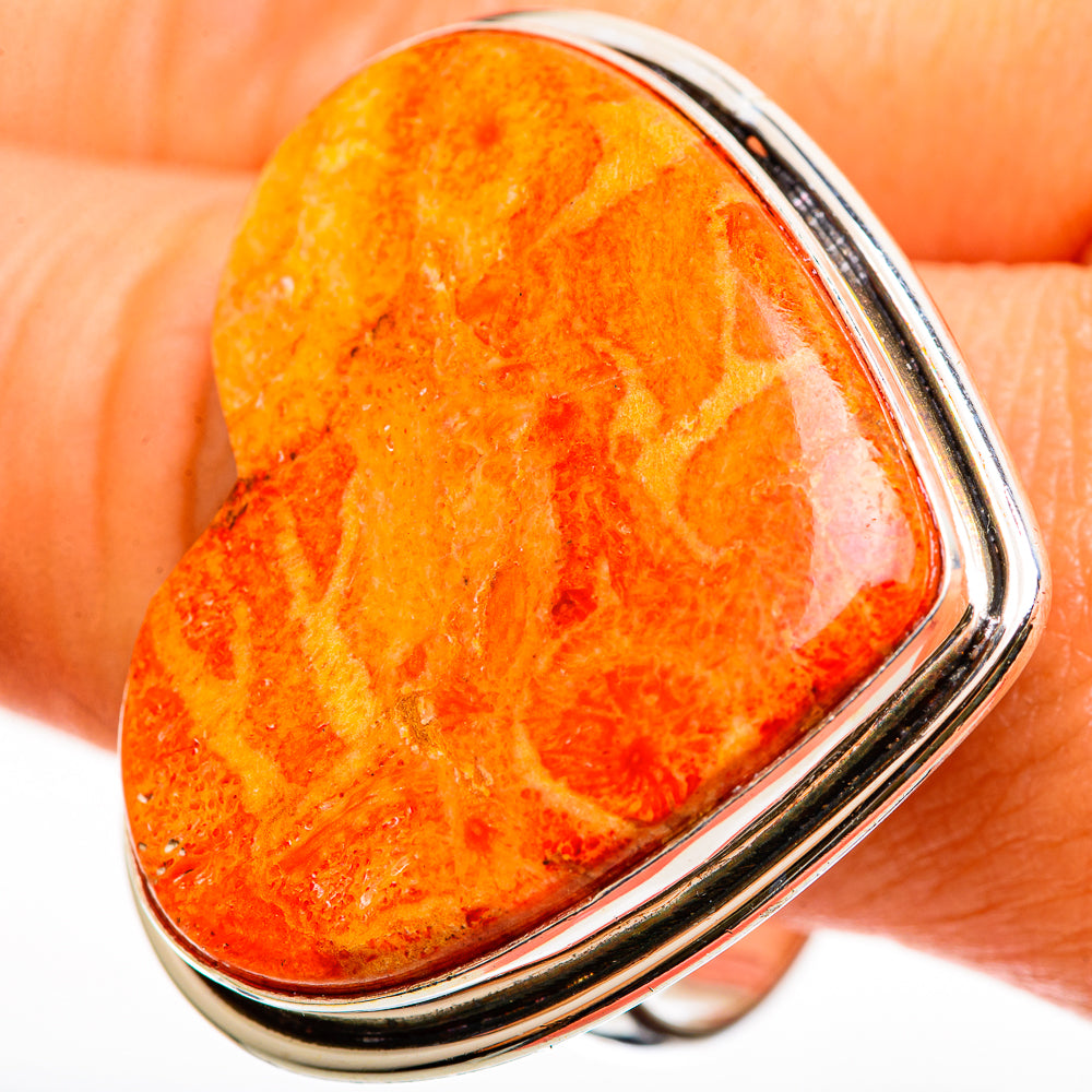 Sponge Coral Rings handcrafted by Ana Silver Co - RING112418