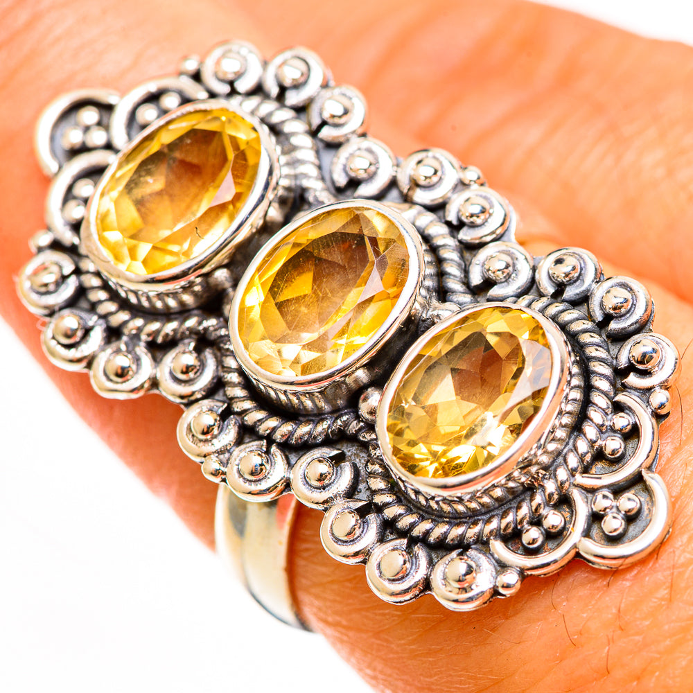Citrine Rings handcrafted by Ana Silver Co - RING112419