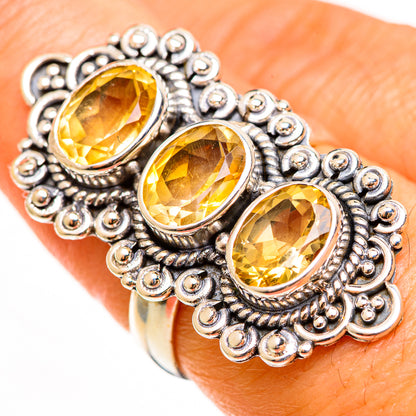 Citrine Rings handcrafted by Ana Silver Co - RING112419