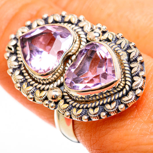 Kunzite Rings handcrafted by Ana Silver Co - RING112428