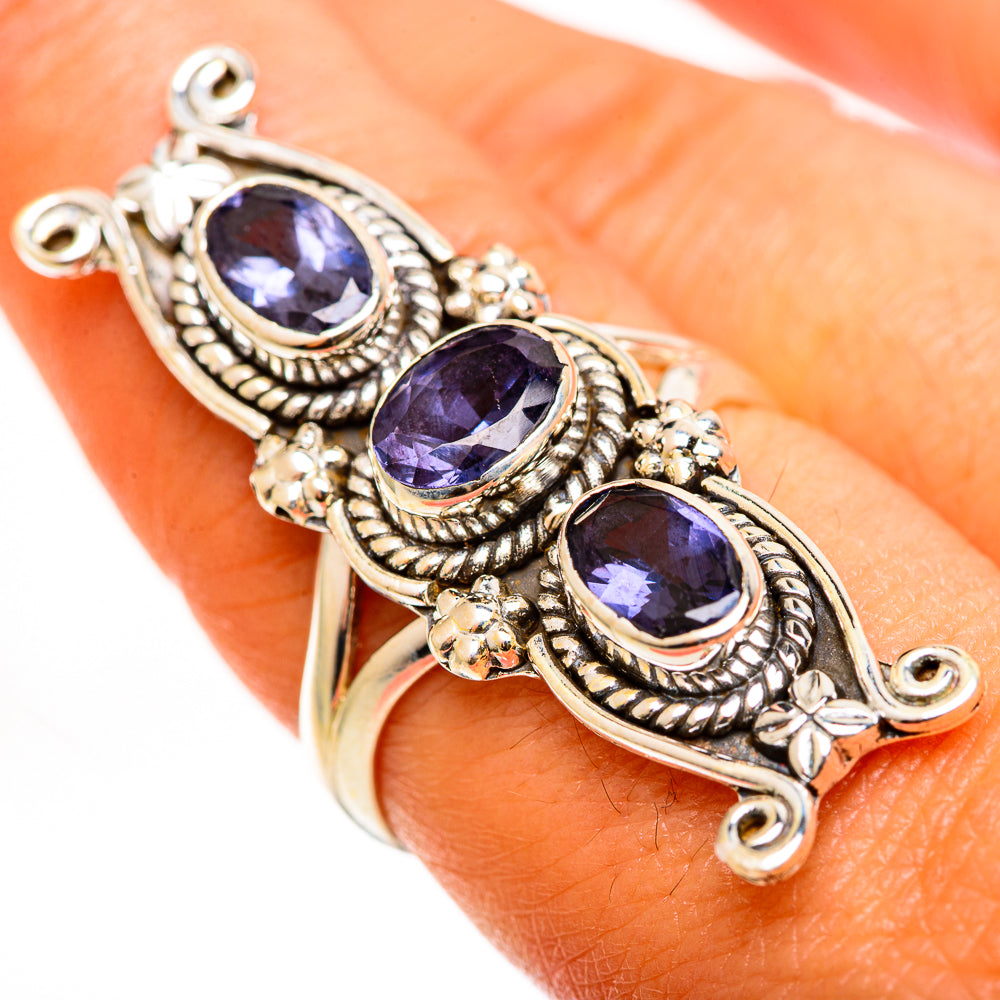 Violet Spinel Rings handcrafted by Ana Silver Co - RING112429