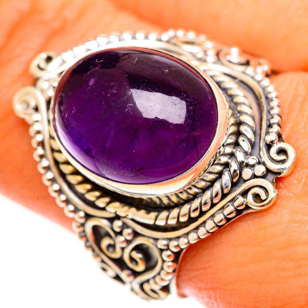 Amethyst Rings handcrafted by Ana Silver Co - RING112430