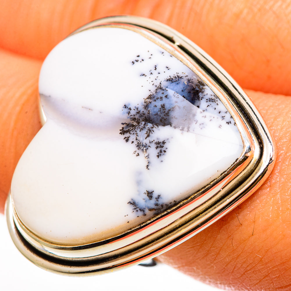 Dendritic Opal Rings handcrafted by Ana Silver Co - RING112436