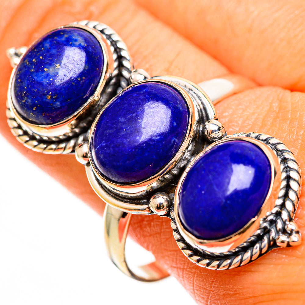 Lapis Lazuli Rings handcrafted by Ana Silver Co - RING112443