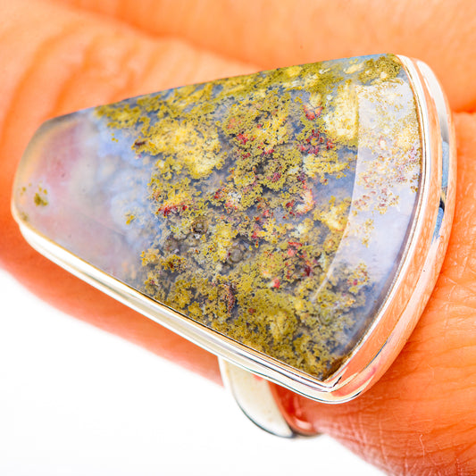 Indonesian Plume Agate Rings handcrafted by Ana Silver Co - RING112449