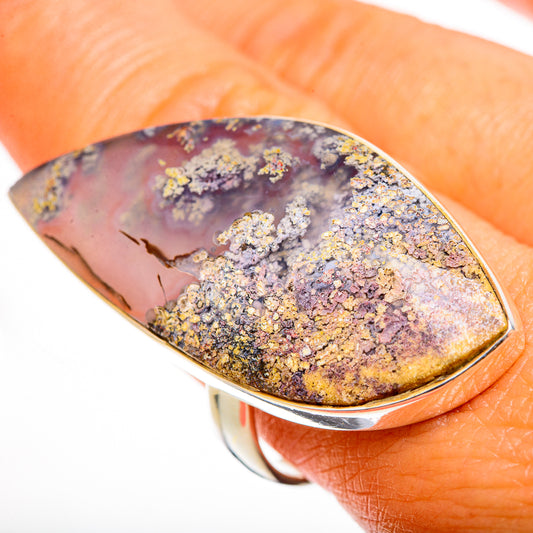 Indonesian Plume Agate Rings handcrafted by Ana Silver Co - RING112457