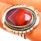 Red Botswana Agate Rings handcrafted by Ana Silver Co - RING112459