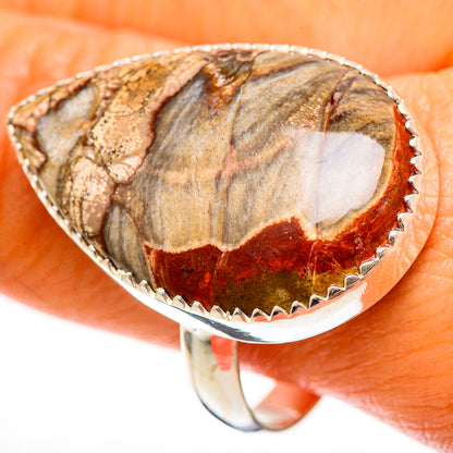 Mushroom Rhyolite Rings handcrafted by Ana Silver Co - RING112460