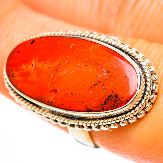Red Jasper Rings handcrafted by Ana Silver Co - RING112461