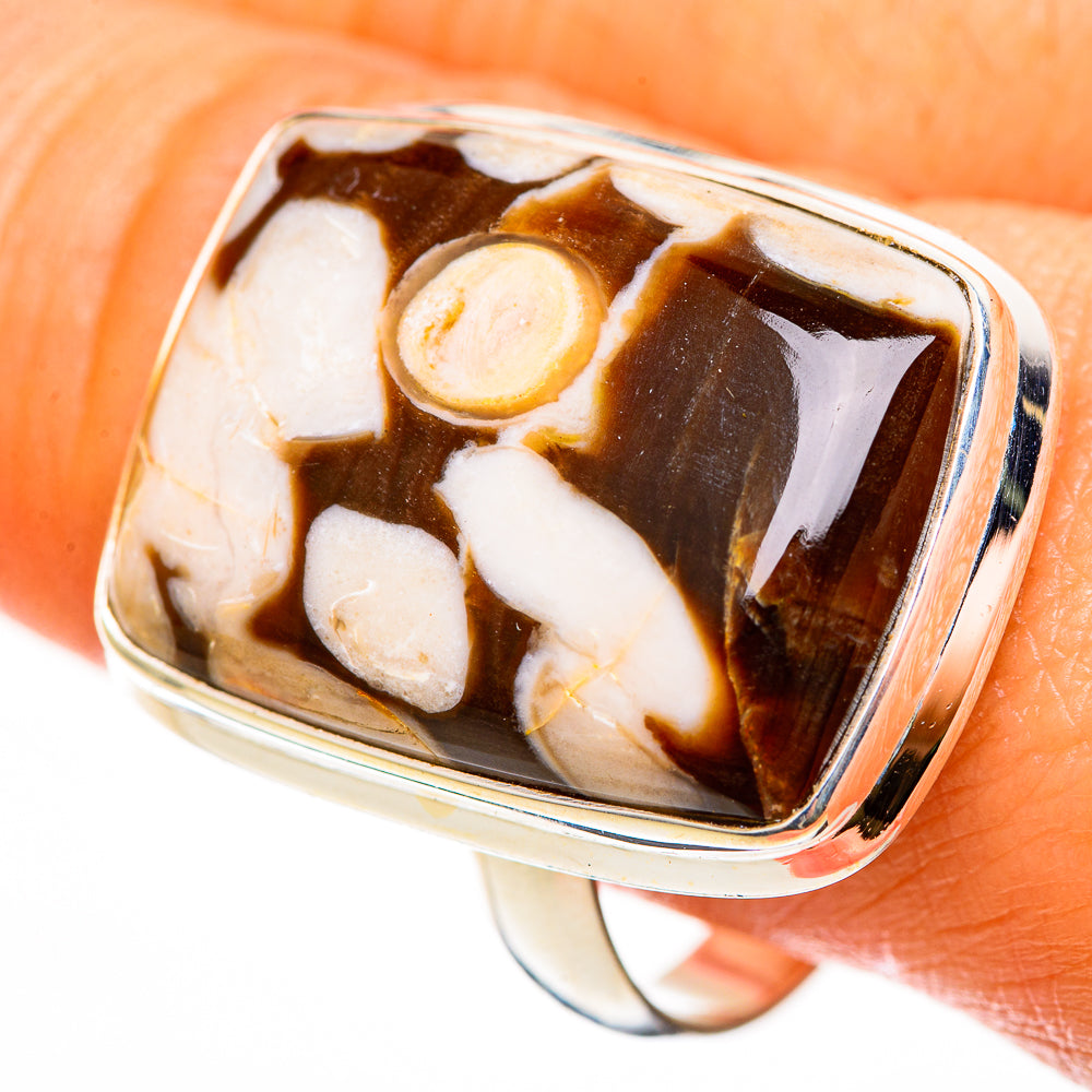 Peanut Wood Jasper Rings handcrafted by Ana Silver Co - RING112462