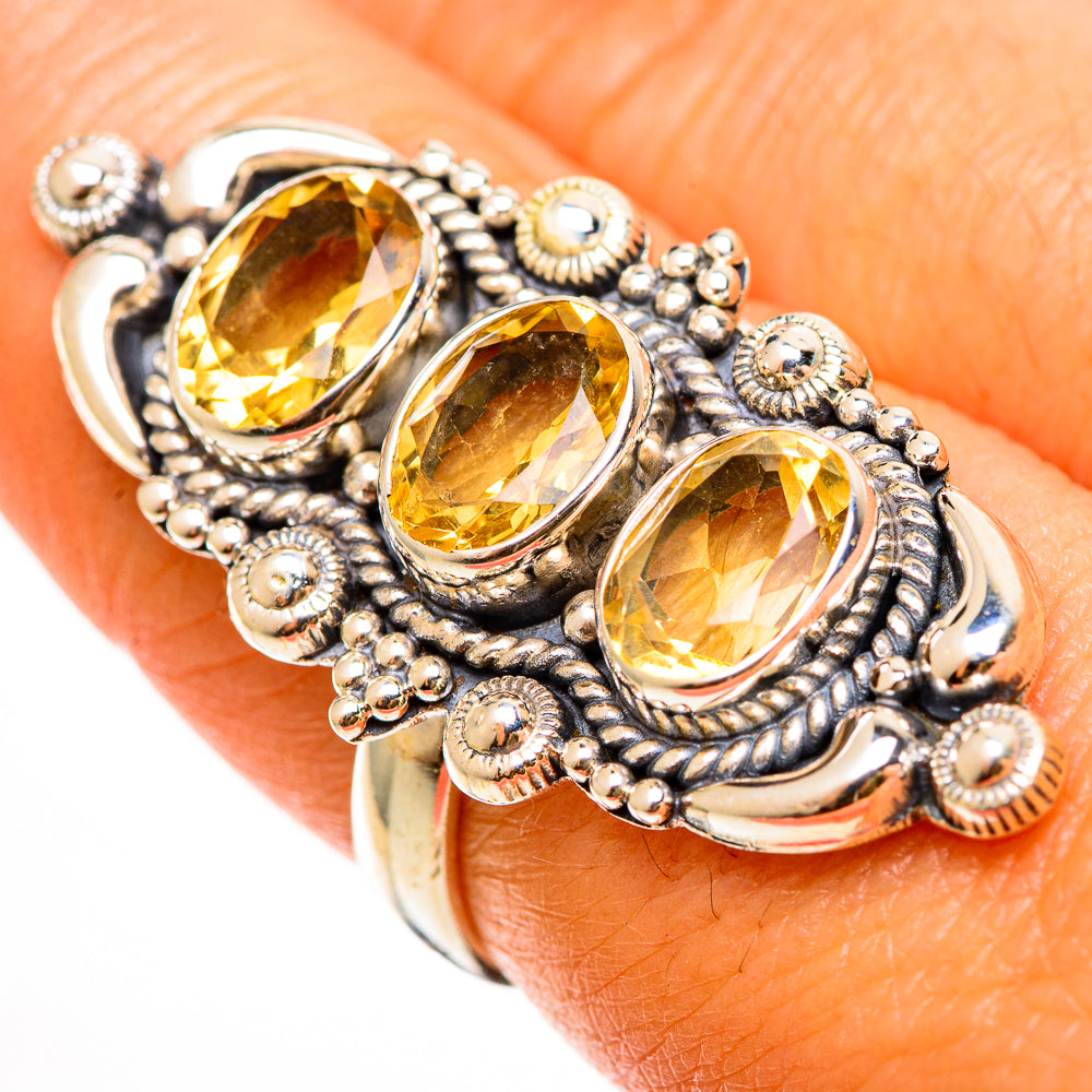 Citrine Rings handcrafted by Ana Silver Co - RING112464