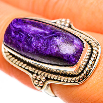 Charoite Rings handcrafted by Ana Silver Co - RING112470