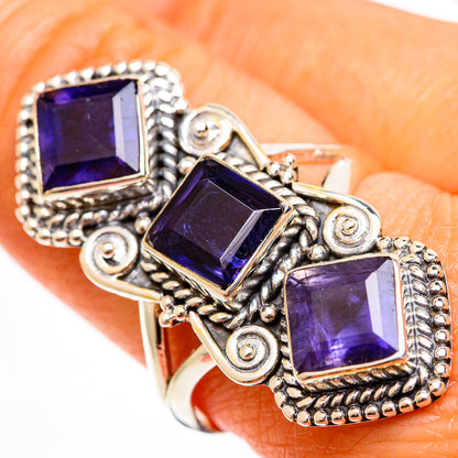 Violet Spinel Rings handcrafted by Ana Silver Co - RING112472