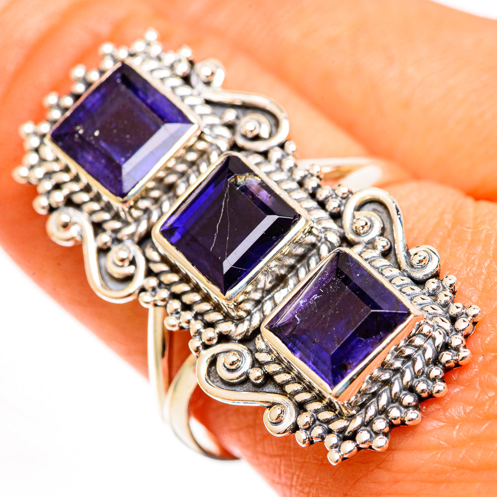 Violet Spinel Rings handcrafted by Ana Silver Co - RING112475