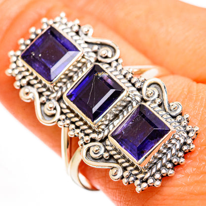 Violet Spinel Rings handcrafted by Ana Silver Co - RING112475