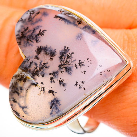 Dendritic Opal Rings handcrafted by Ana Silver Co - RING112480