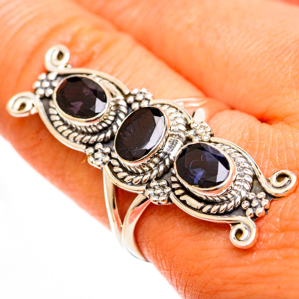 Violet Spinel Rings handcrafted by Ana Silver Co - RING112489