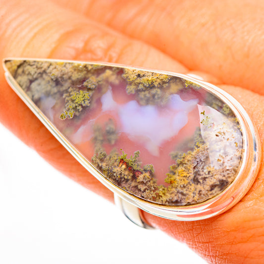 Indonesian Plume Agate Rings handcrafted by Ana Silver Co - RING112500