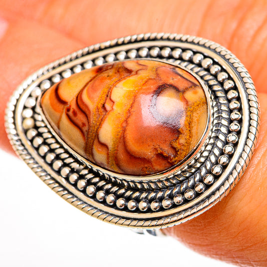 Mookaite Rings handcrafted by Ana Silver Co - RING112503