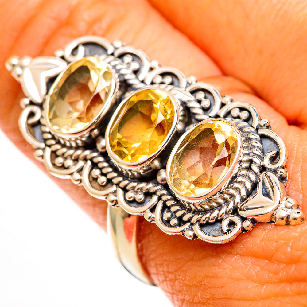 Citrine Rings handcrafted by Ana Silver Co - RING112505