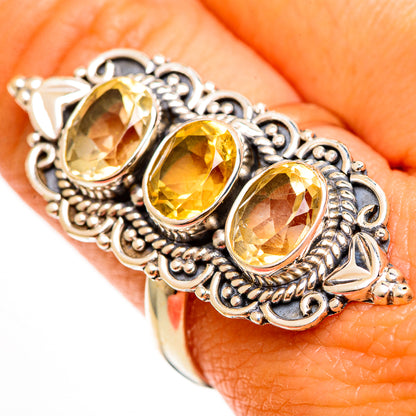 Citrine Rings handcrafted by Ana Silver Co - RING112505
