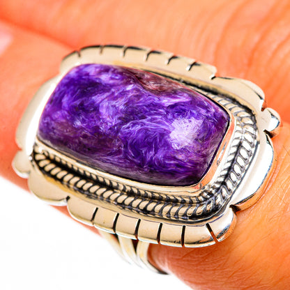 Charoite Rings handcrafted by Ana Silver Co - RING112510