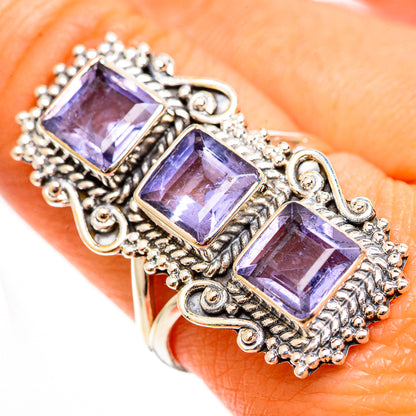Violet Spinel Rings handcrafted by Ana Silver Co - RING112512