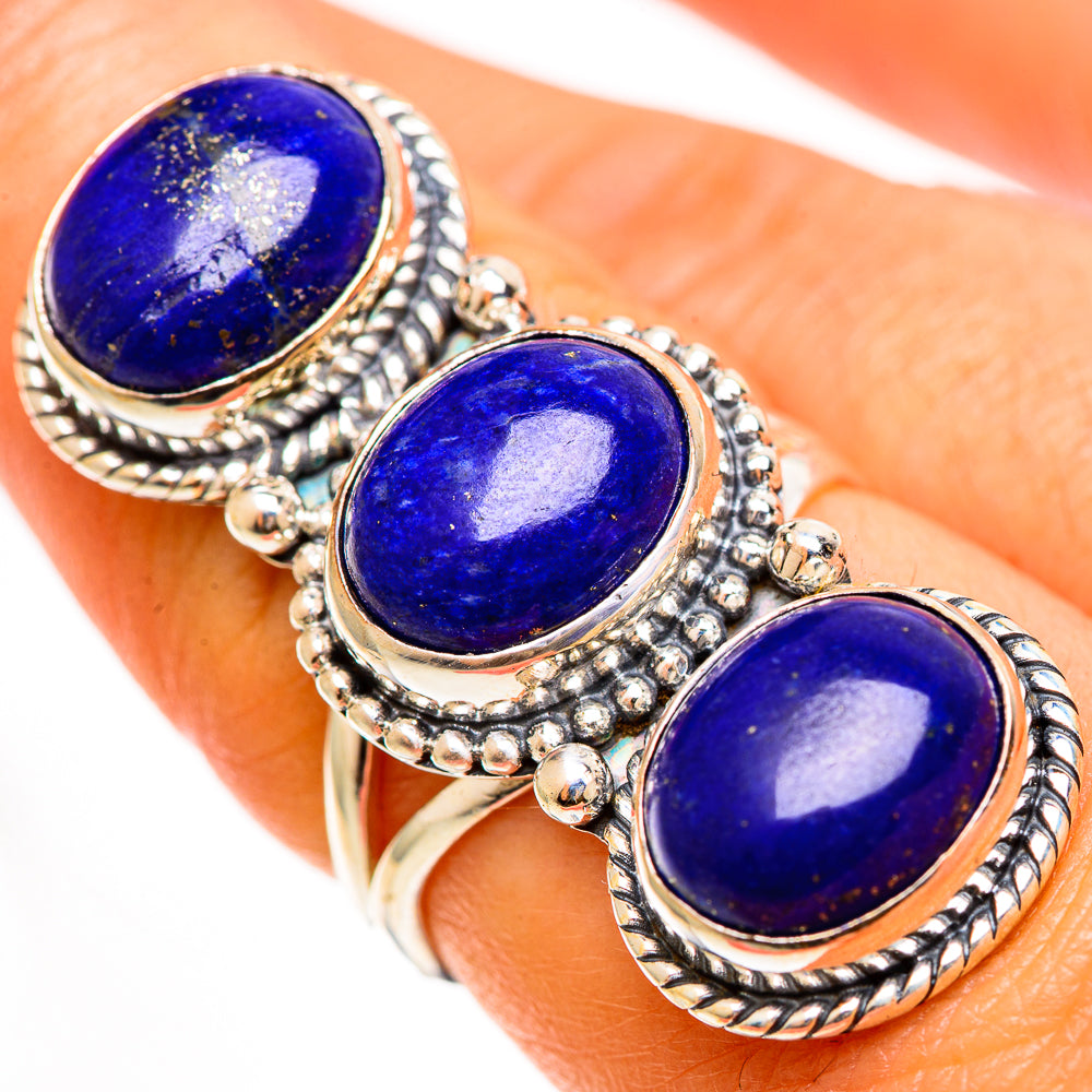 Lapis Lazuli Rings handcrafted by Ana Silver Co - RING112525