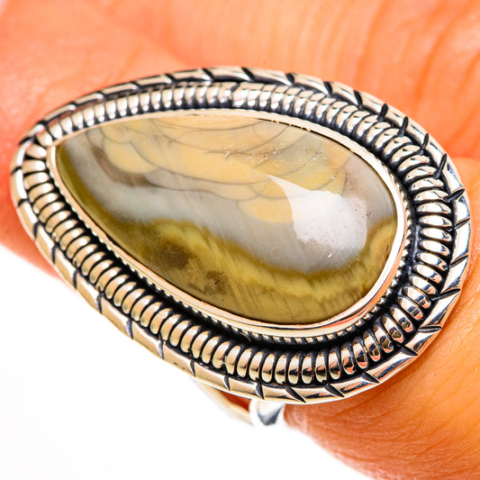 Polychrome Jasper Rings handcrafted by Ana Silver Co - RING112537