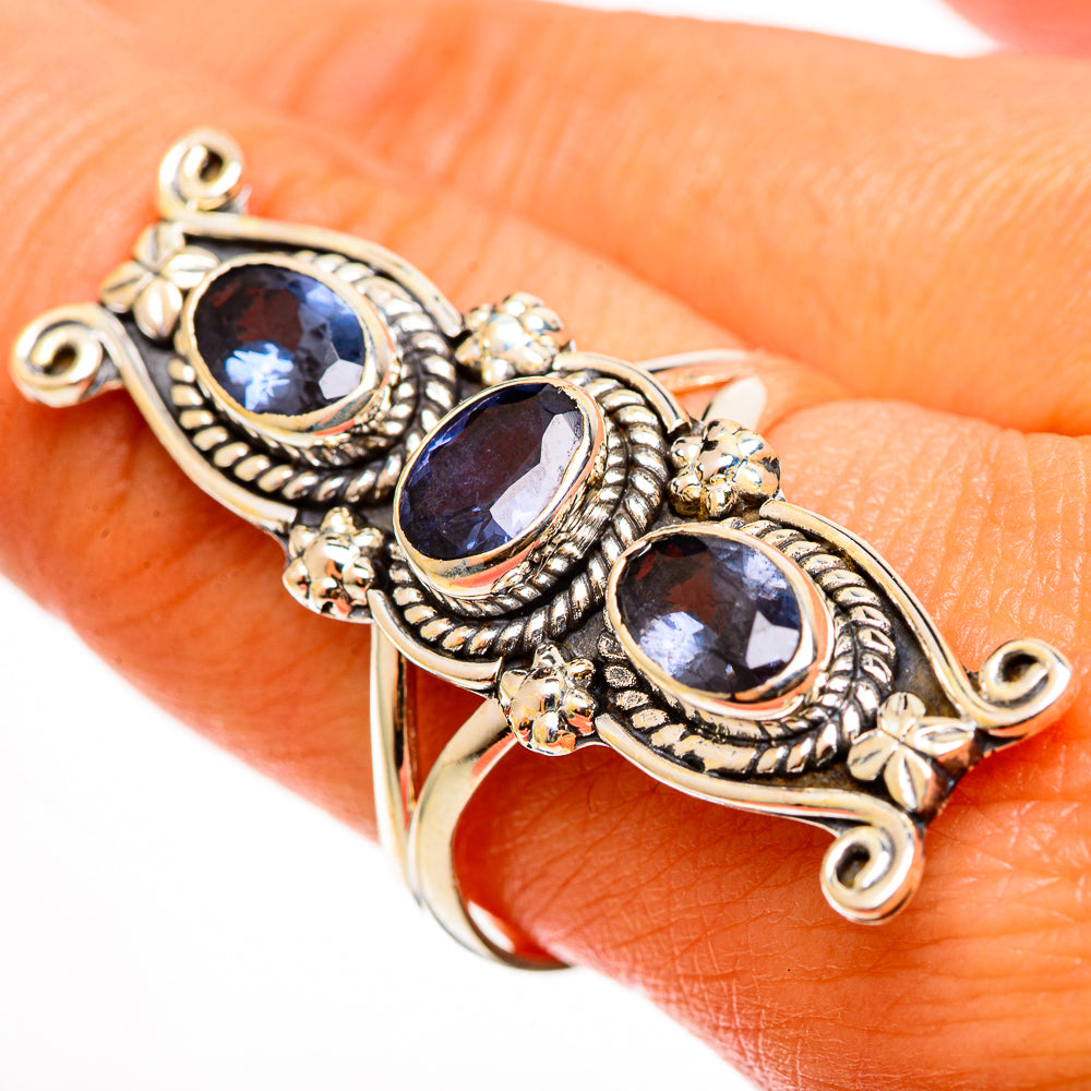 Blue Spinel Rings handcrafted by Ana Silver Co - RING112543