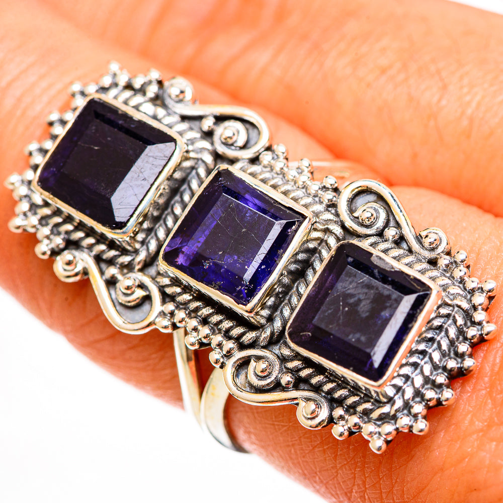 Violet Spinel Rings handcrafted by Ana Silver Co - RING112547