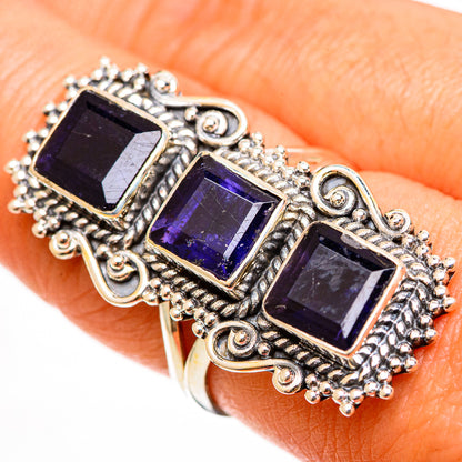 Violet Spinel Rings handcrafted by Ana Silver Co - RING112547