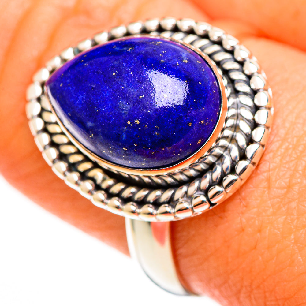 Lapis Lazuli Rings handcrafted by Ana Silver Co - RING112554