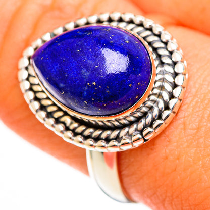 Lapis Lazuli Rings handcrafted by Ana Silver Co - RING112554