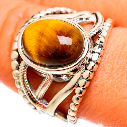 Tiger Eye Rings handcrafted by Ana Silver Co - RING112559