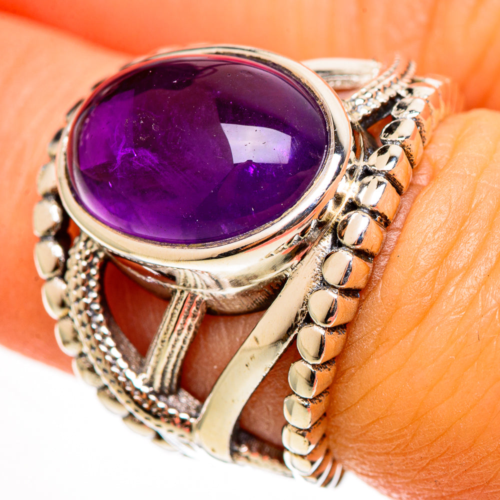 Amethyst Rings handcrafted by Ana Silver Co - RING112567