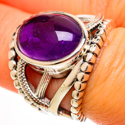 Amethyst Rings handcrafted by Ana Silver Co - RING112567