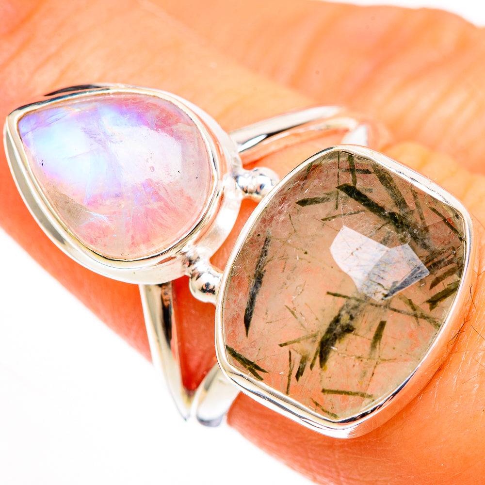 Tourmalinated Quartz Rings handcrafted by Ana Silver Co - RING112574